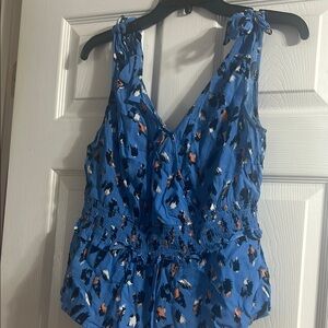 Elodie Blue Patterned Camisole